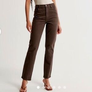 Abercrombie Curve Love 90s straight ultra high rise